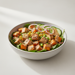 Vegetarian Evergreen Salad Bowl [Extra Dressing]