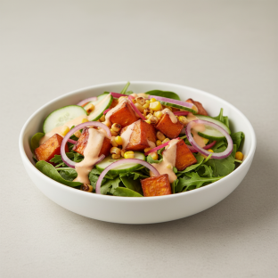 Vegan Sweet Potato Salad Bowl AFB [Extra Dressing]