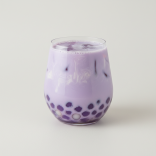 UBE Fresh Milk with taro Ball [24 oz full sweet]