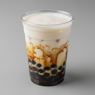 Okinawa Fresh Milk with Boba [16 oz half sweet]