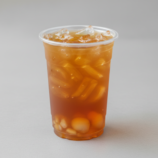 Longan iced Tea (Half Sweet) with Lychee Jelly Longan iced Tea (Half Sweet) with Lychee Jelly