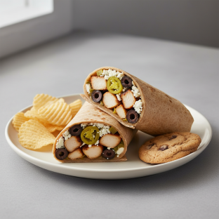 Gluten Free Greek Chicken Wrap