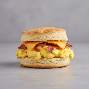 Breakfast Biscuit Sandwich With Egg and Cheese