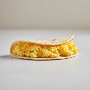Breakfast Taco With Egg and Cheese