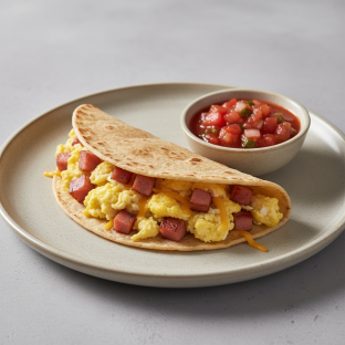 Breakfast Taco With Ham