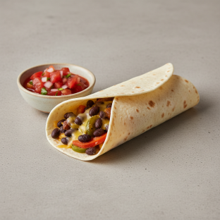 Breakfast Taco With Black Beans