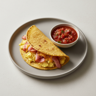 GLUTEN FREE Breakfast Taco With Ham