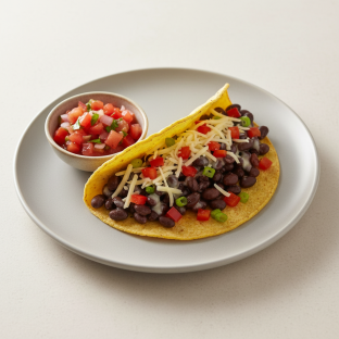 GLUTEN FREE Breakfast Taco With Black Beans