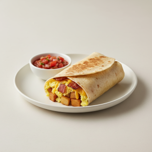 Breakfast Burrito With Bacon