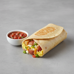Breakfast Burrito With Veggies