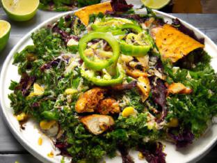 Crispy Chicken Poblano Salad