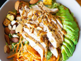 Tokyo Supergreens with Oven Roasted Chicken Salad