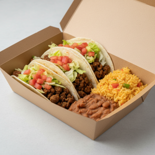 American Style Ground Beef Taco Box [16oz]
