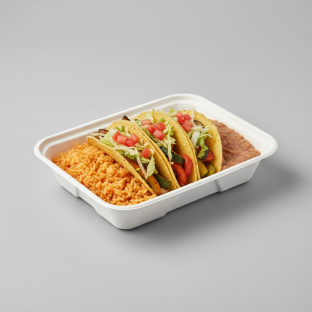 American Style Veggie Taco Box on Corn Tortillas [16oz]