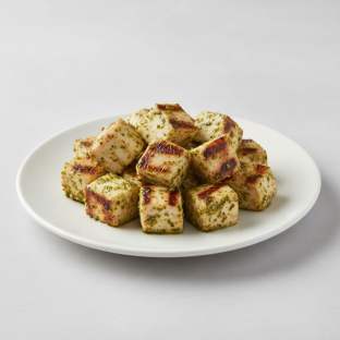 Grilled Diced Pesto Chicken Breast