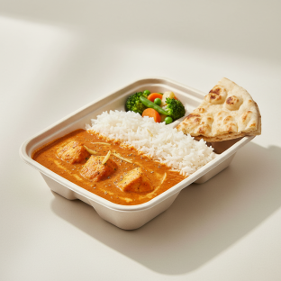 [NO GARLIC, ONION / ALLIUM] Fish Creamy Tomato Curry Boxed Meal