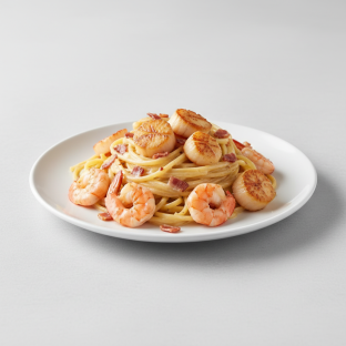 Shrimp & Scallops Carbonara
