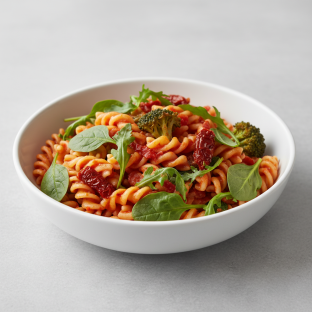 Pasta Primavera with Red Sauce