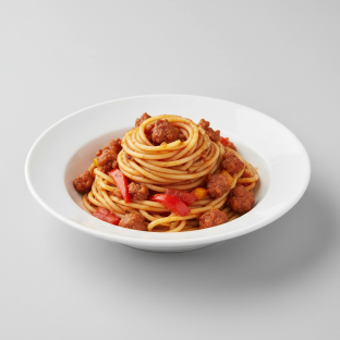 Gluten Free Spaghetti with Sausage and Peppers