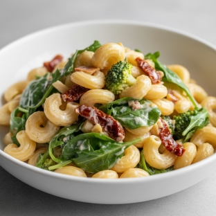 Pasta Primavera with White Sauce