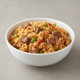 Gluten Free Beef Cajun Fried Rice