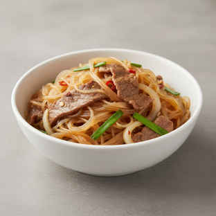 Beef Pad Woon Sen (Mild Spice)