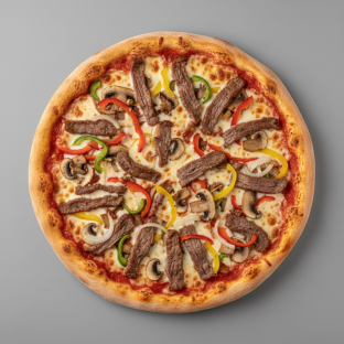 Individual 12" Medium Philly Cheesesteak Pizza
