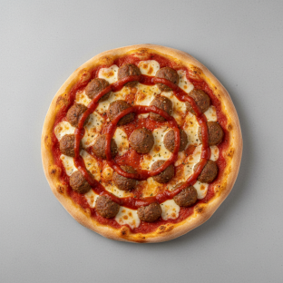 Individual 10" Small Meatball Feast Pizza