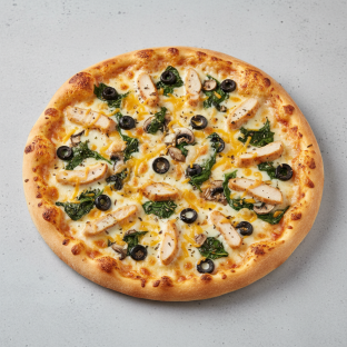 Individual 10" Small Grecian Alfredo Pizza