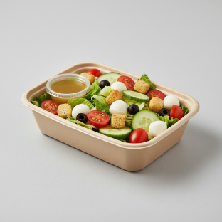 Small Boxed House Salad With Italian Dressing