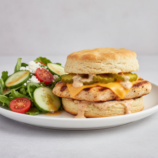 Rancher Sandwich with Side Salad