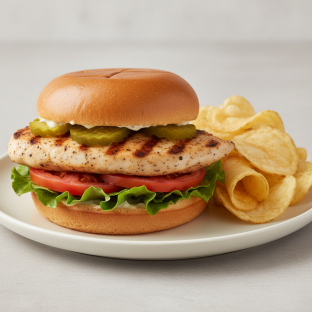 The Classic Sandwich with Homemade Potato Chips