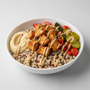 Tofu Shawarma Bowl with Quinoa