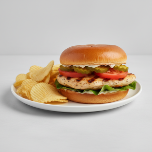 The Classic Sandwich with Homemade Potato Chips