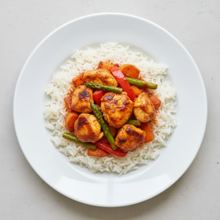 Morrocan Harissa Chicken with Rice