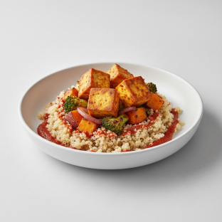 Morrocan Harissa Tofu with Quinoa