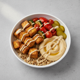 Tofu Shawarma Bowl with Quinoa