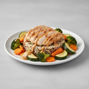 Peanut Butter Honey Chicken with Quinoa Peanut Butter Honey Chicken with Quinoa