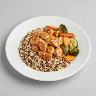 Peanut Butter Honey Chicken with Quinoa Peanut Butter Honey Chicken with Quinoa