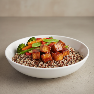 Teryaki Tofu Bowl with Quinoa Teryaki Tofu Bowl with Quinoa