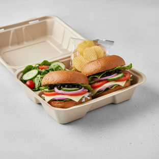 Gluten Free Fresh Veggie Sandwich Box with Side Salad and Chips