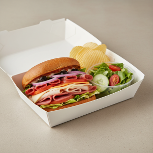 Gluten Free Turkey Original-Style Sandwich Box with Side Salad and Chips