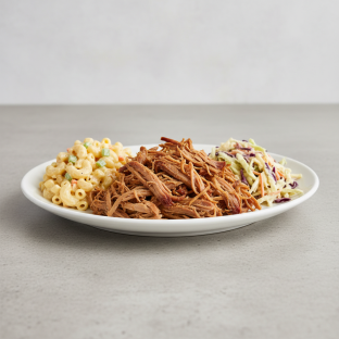 [20oz] Hawaiian Kalua Pull Pork with Mac Salad and Coleslaw