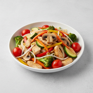 Vegetarian Delight with Chicken