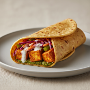 Low Spice Paneer Masala Roll
