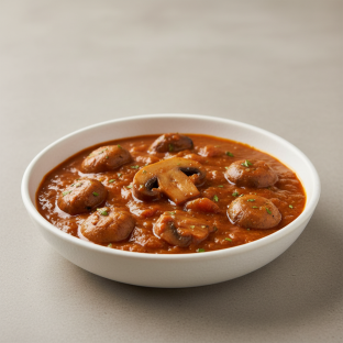 Low Spice Mushroom Masala