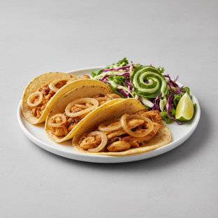 Chicken Tacos + Rangoli salad