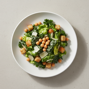 Marinated Chickpea Ceasar Salad
