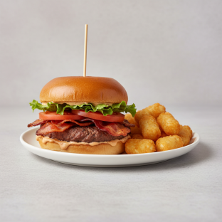 BLT Burger & Tots Meal [Large]