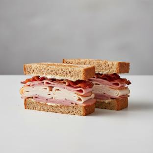 No. 8 Club Sub on Wheat (no provolone)